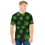 Pot Leaf Pattern Print Men's T-Shirt