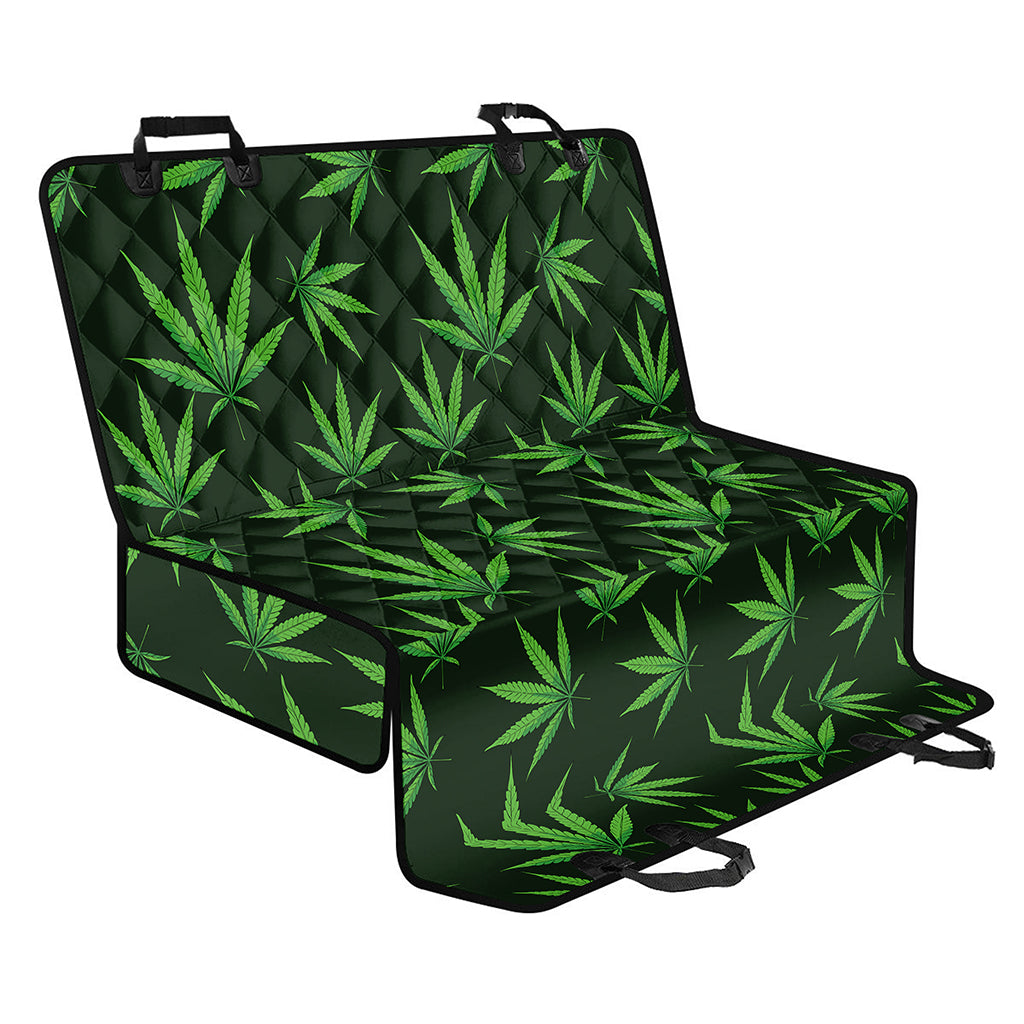 Pot Leaf Pattern Print Pet Car Back Seat Cover