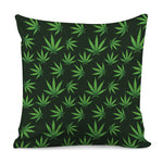 Pot Leaf Pattern Print Pillow Cover