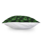 Pot Leaf Pattern Print Pillow Cover