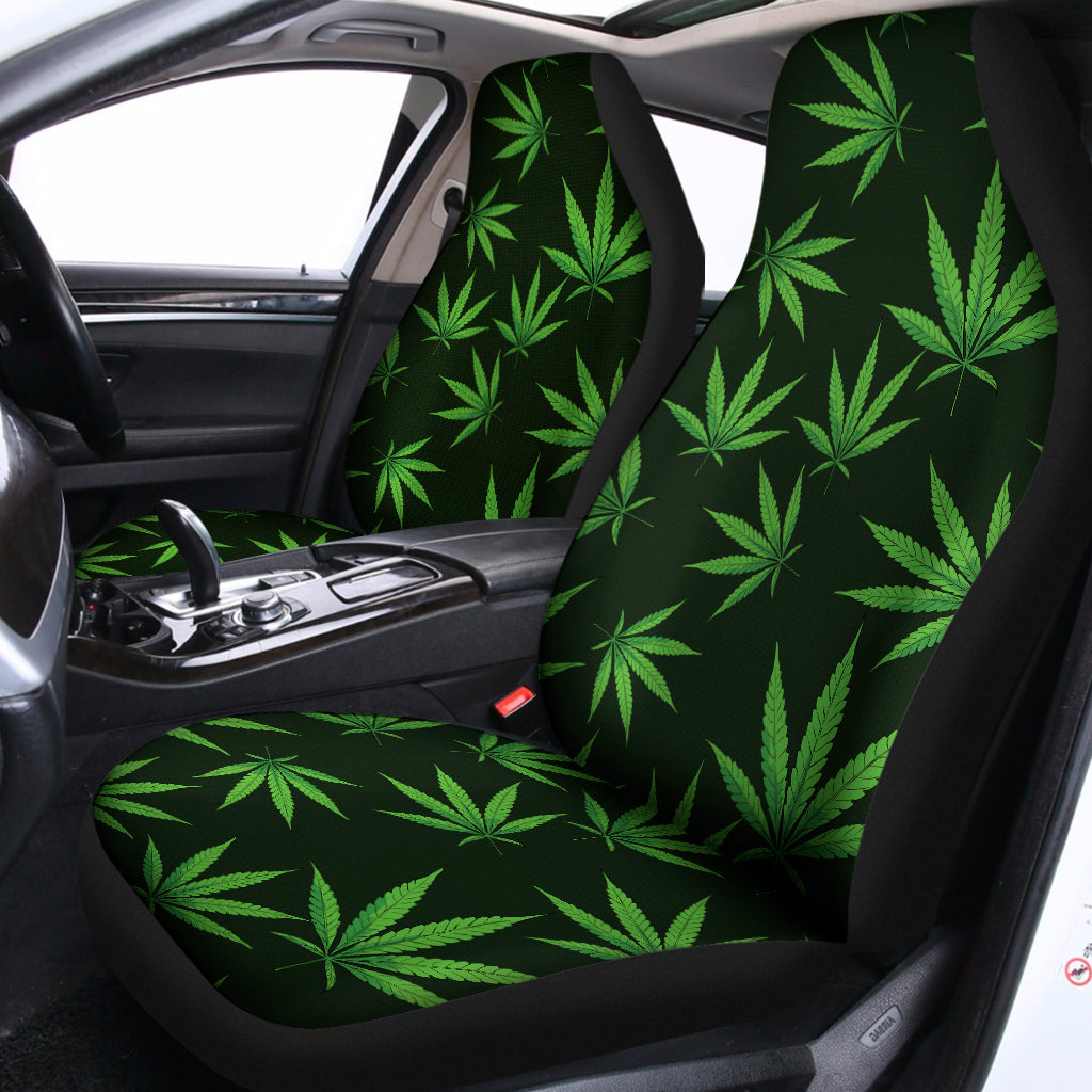 Pot Leaf Pattern Print Universal Fit Car Seat Covers
