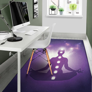 Power Of Seven Chakras Print Area Rug