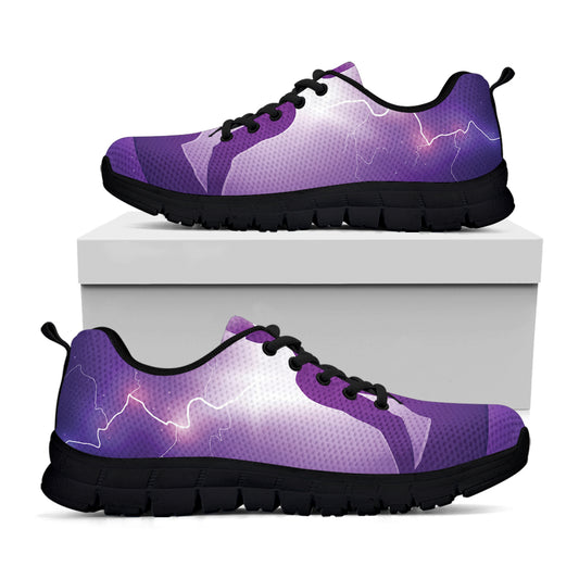 Power Of Seven Chakras Print Black Sneakers