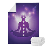 Power Of Seven Chakras Print Blanket