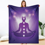 Power Of Seven Chakras Print Blanket
