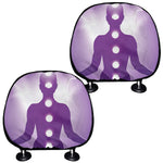 Power Of Seven Chakras Print Car Headrest Covers