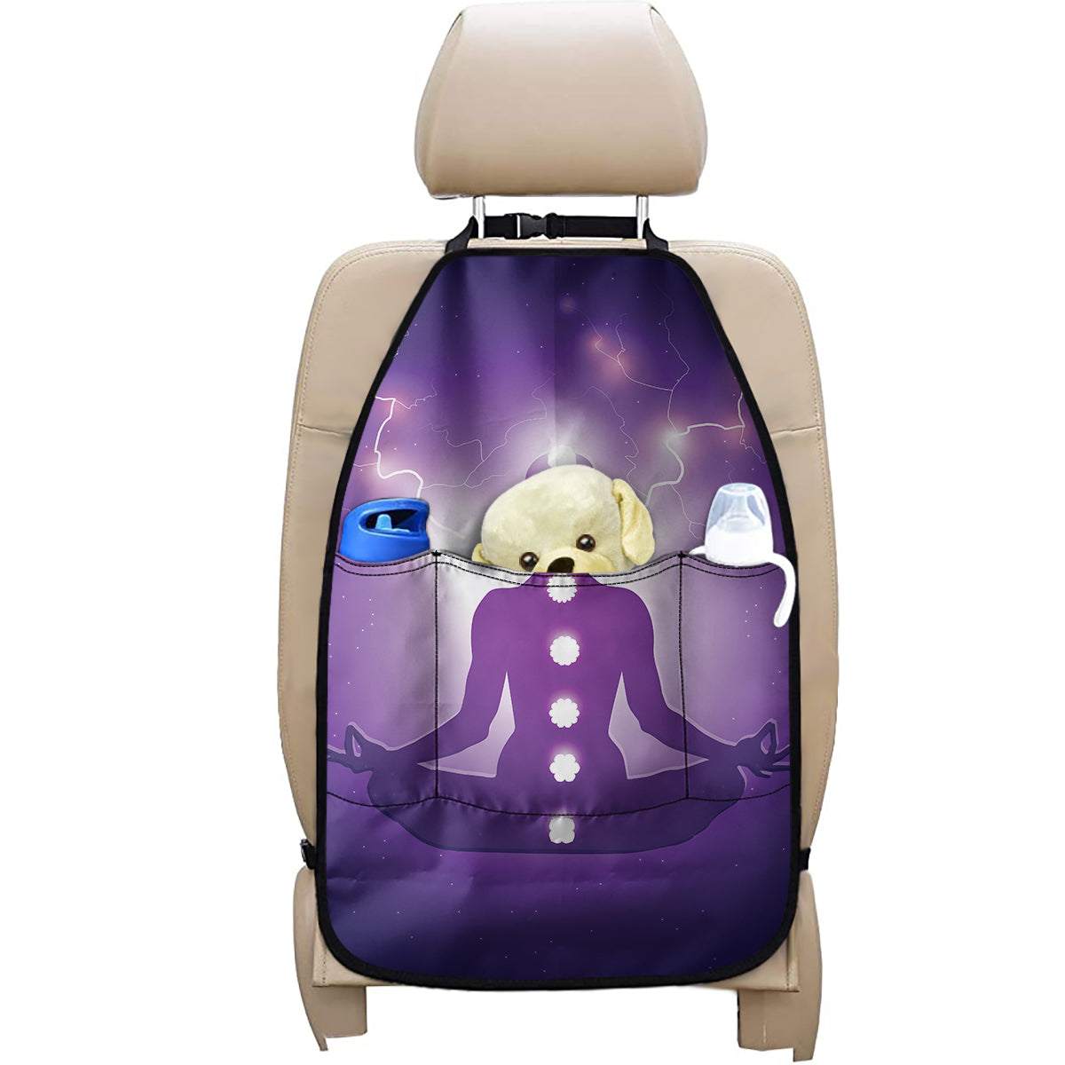 Power Of Seven Chakras Print Car Seat Organizers