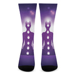 Power Of Seven Chakras Print Crew Socks