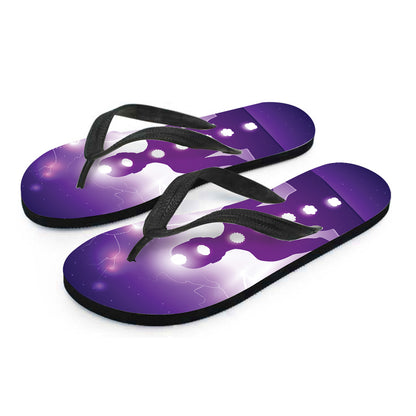 Power Of Seven Chakras Print Flip Flops