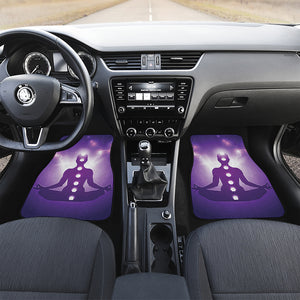 Power Of Seven Chakras Print Front and Back Car Floor Mats