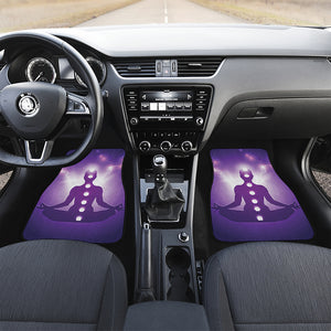 Power Of Seven Chakras Print Front Car Floor Mats