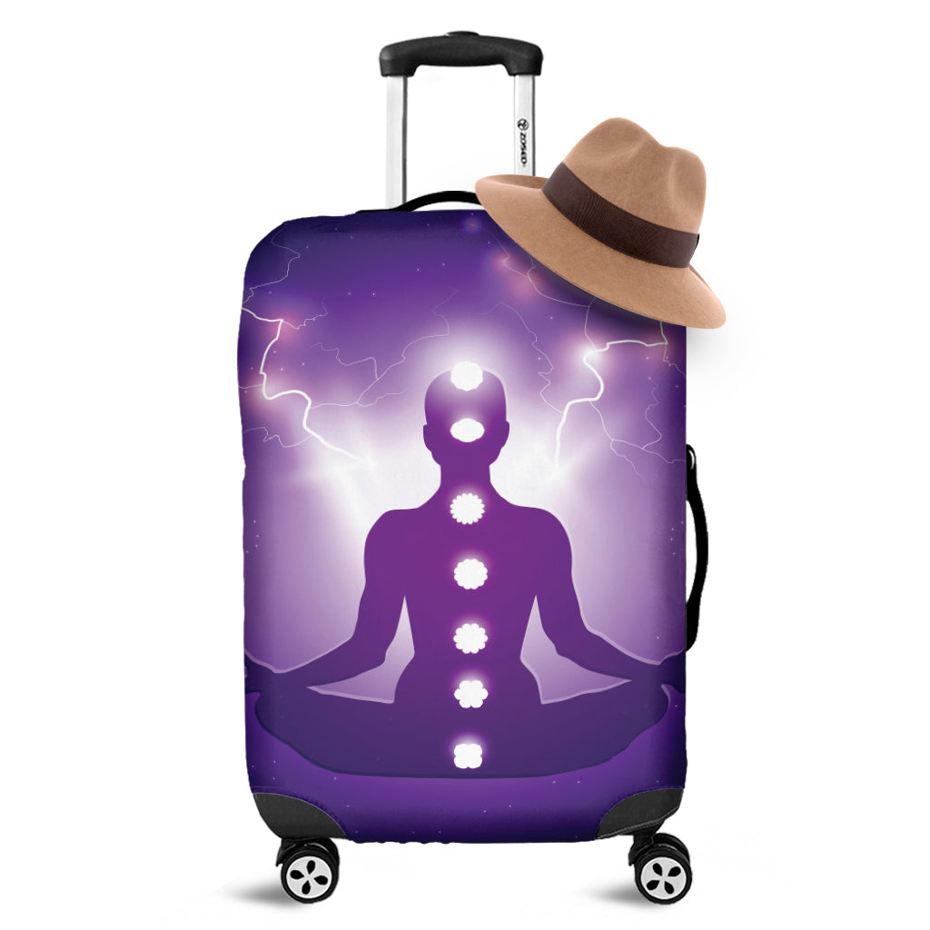 Power Of Seven Chakras Print Luggage Cover