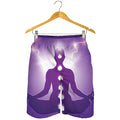 Power Of Seven Chakras Print Men's Shorts