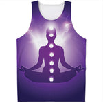 Power Of Seven Chakras Print Men's Tank Top