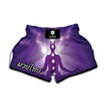 Power Of Seven Chakras Print Muay Thai Boxing Shorts