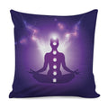 Power Of Seven Chakras Print Pillow Cover