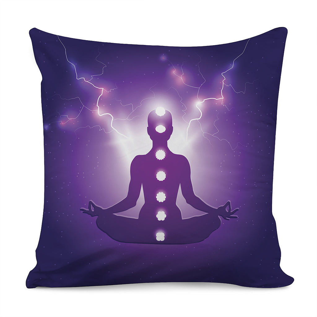 Power Of Seven Chakras Print Pillow Cover