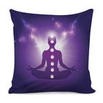 Power Of Seven Chakras Print Pillow Cover