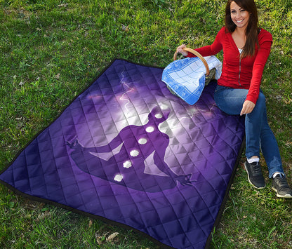 Power Of Seven Chakras Print Quilt