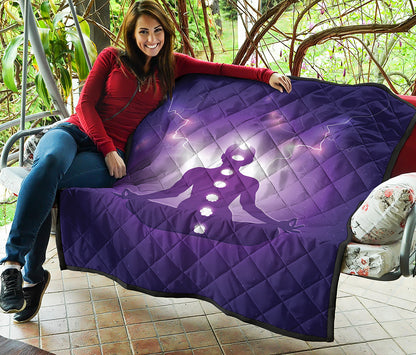 Power Of Seven Chakras Print Quilt