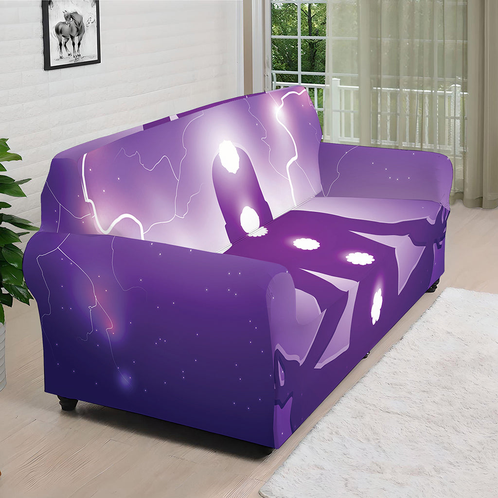 Power Of Seven Chakras Print Sofa Cover