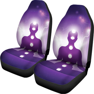 Power Of Seven Chakras Print Universal Fit Car Seat Covers