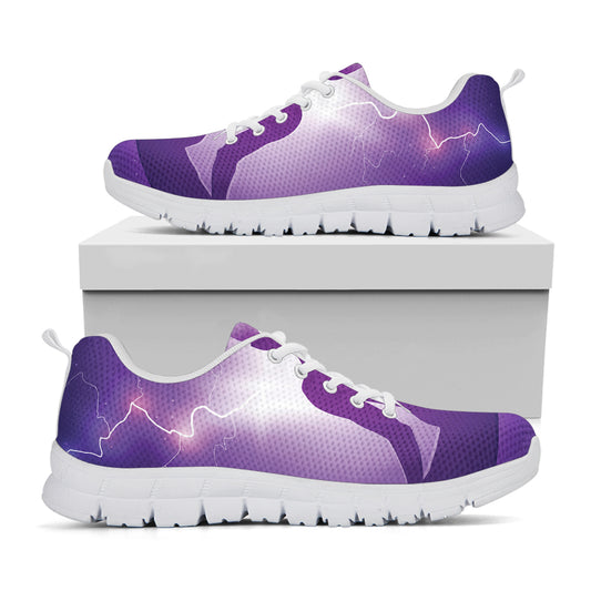 Power Of Seven Chakras Print White Sneakers