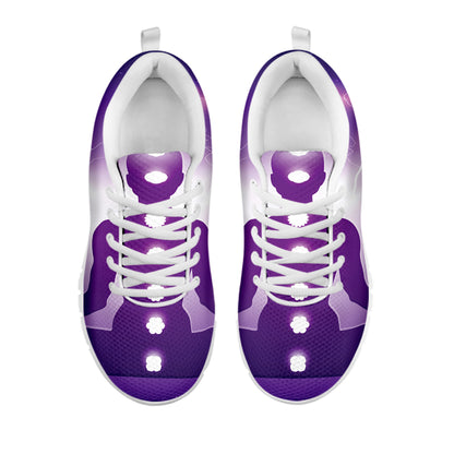 Power Of Seven Chakras Print White Sneakers
