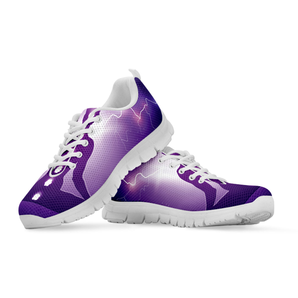 Power Of Seven Chakras Print White Sneakers