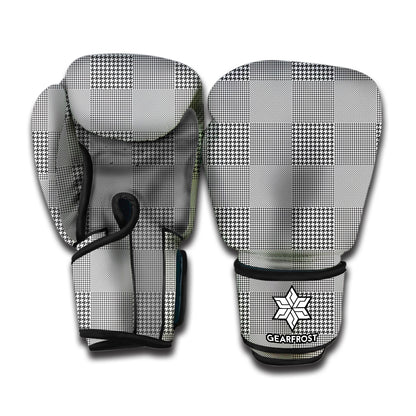 Prince of Wales Check Pattern Print Boxing Gloves