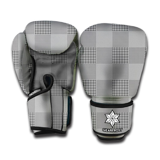 Prince of Wales Check Pattern Print Boxing Gloves