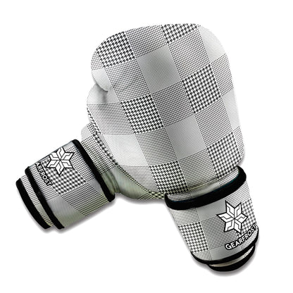 Prince of Wales Check Pattern Print Boxing Gloves