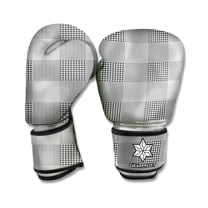 Prince of Wales Check Pattern Print Boxing Gloves