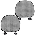 Prince of Wales Check Pattern Print Car Headrest Covers
