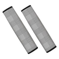 Prince of Wales Check Pattern Print Car Seat Belt Covers