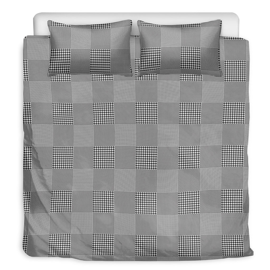 Prince of Wales Check Pattern Print Duvet Cover Bedding Set