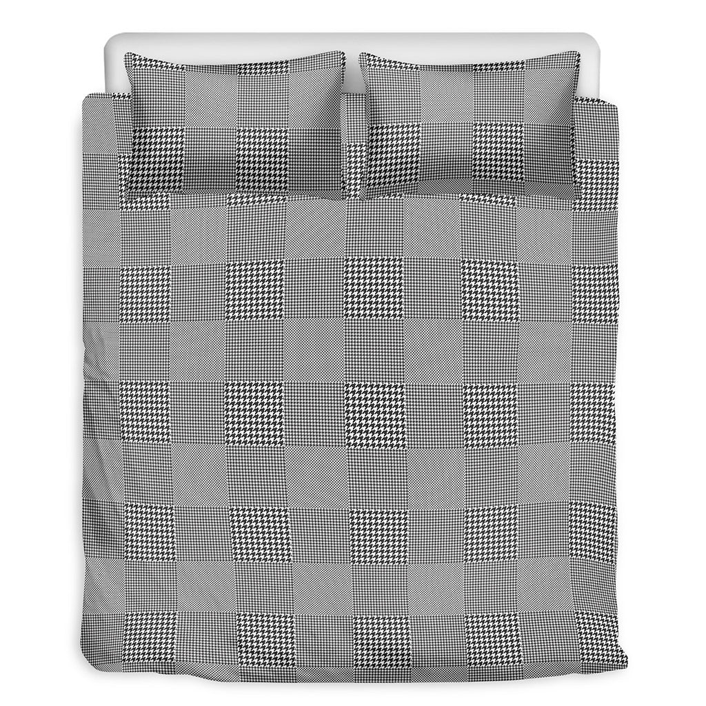 Prince of Wales Check Pattern Print Duvet Cover Bedding Set