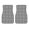 Prince of Wales Check Pattern Print Front Car Floor Mats