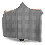 Prince of Wales Check Pattern Print Hooded Blanket