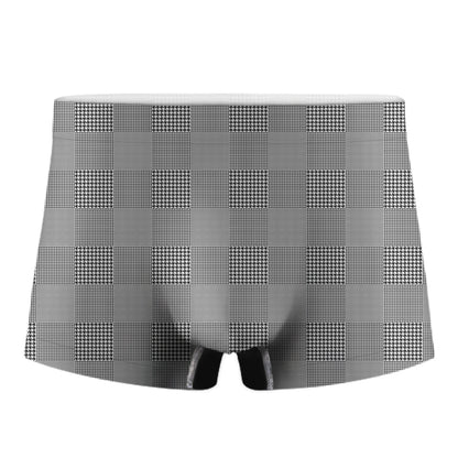 Prince of Wales Check Pattern Print Men's Boxer Briefs