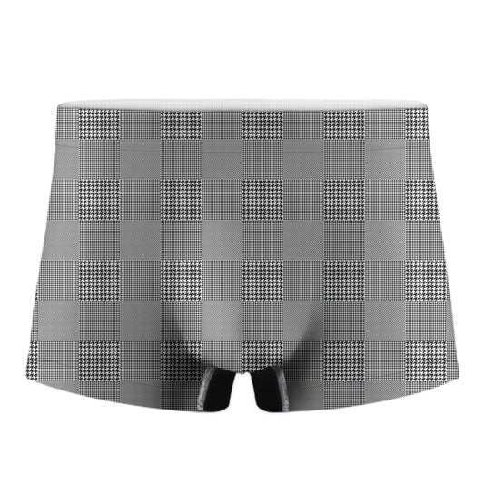 Prince of Wales Check Pattern Print Men's Boxer Briefs