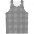 Prince of Wales Check Pattern Print Men's Tank Top