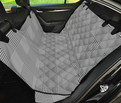 Prince of Wales Check Pattern Print Pet Car Back Seat Cover
