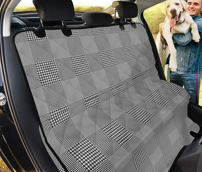 Prince of Wales Check Pattern Print Pet Car Back Seat Cover