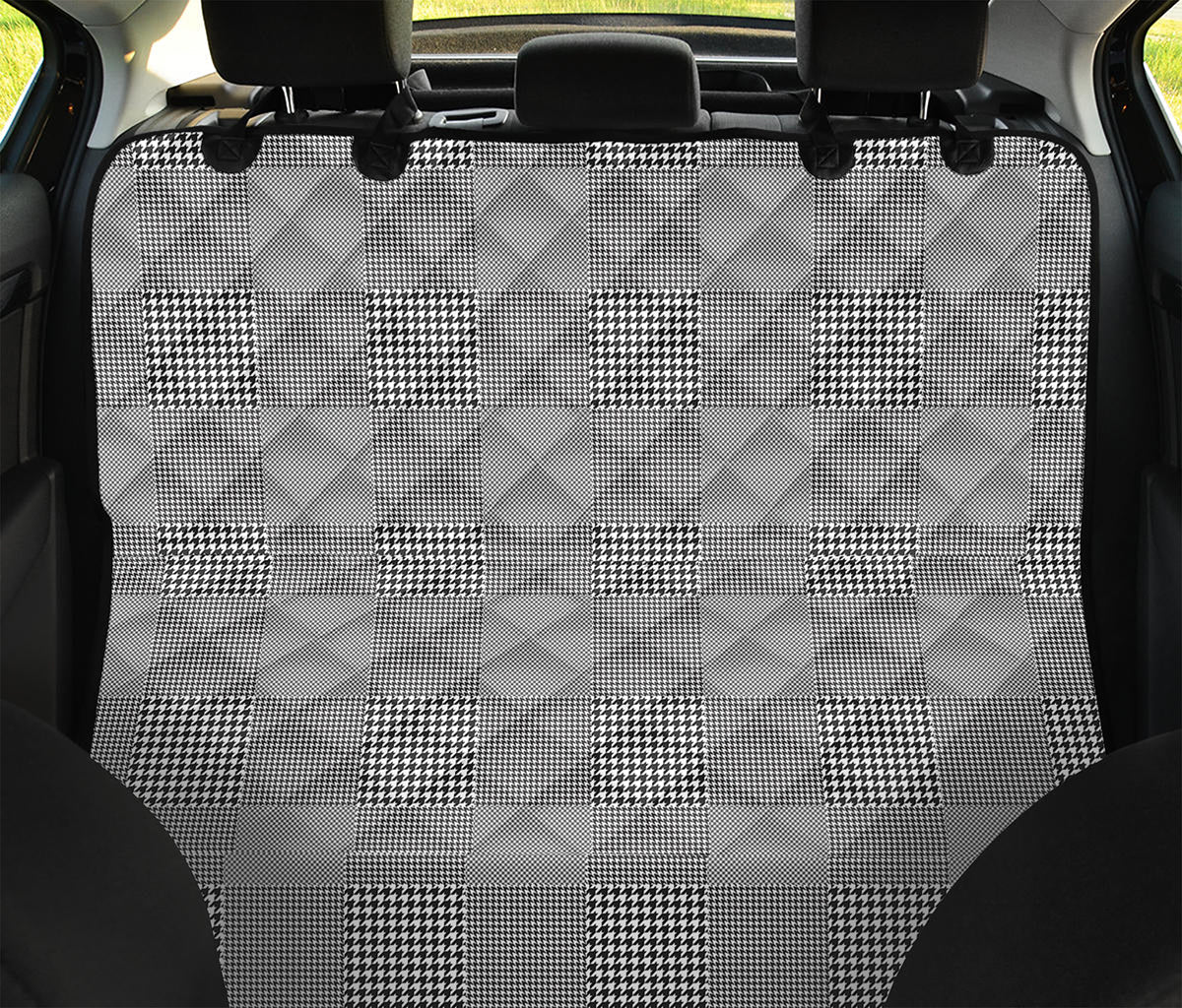 Prince of Wales Check Pattern Print Pet Car Back Seat Cover