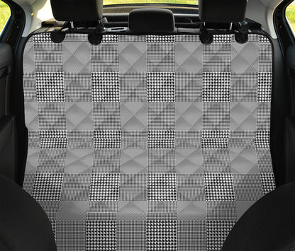 Prince of Wales Check Pattern Print Pet Car Back Seat Cover