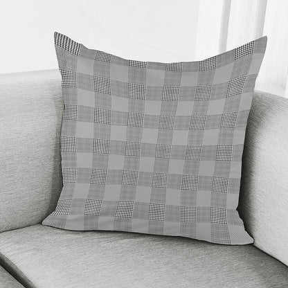 Prince of Wales Check Pattern Print Pillow Cover