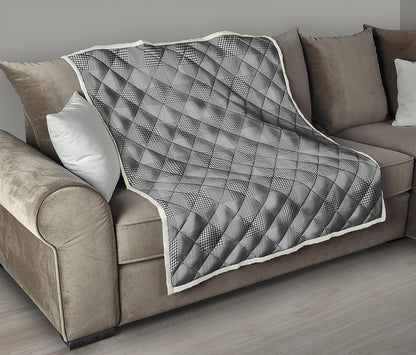 Prince of Wales Check Pattern Print Quilt