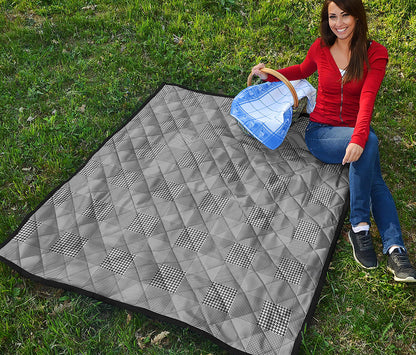 Prince of Wales Check Pattern Print Quilt