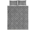 Prince of Wales Check Pattern Print Quilt Bed Set